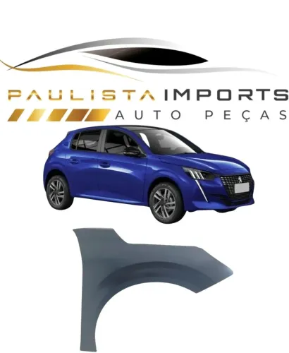 Paralama Peugeot 208 2020 2021 2022 2023 2024 ( Novo 