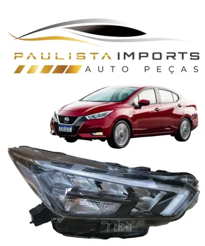 Farol Nissan Versa 2021 2022 2023 2024 2025 ( Full Led Original