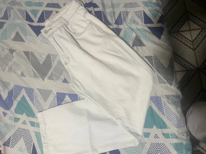 Calça balão branca 