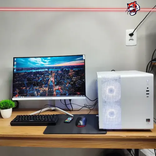 Pc Gamer Completo Ryzen 5 3500x + Rx 580 + Monitor 24pl Curvo