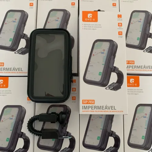 Suporte Impermeável para Celular de Motocicleta