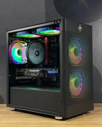 PC Gamer  RYZEN 5 + RTX 4060+ 1 ano de garantia e em até 12x