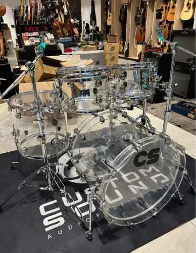 Bateria custom sound acrílico