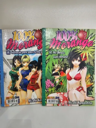 100% Morango Vol 9 e Vol 10 Mangá