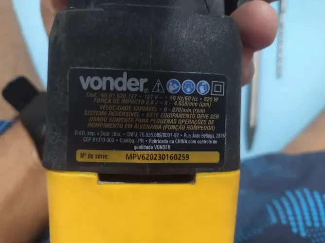 Martelete Perfurador Vonder 620 W MPV 220V