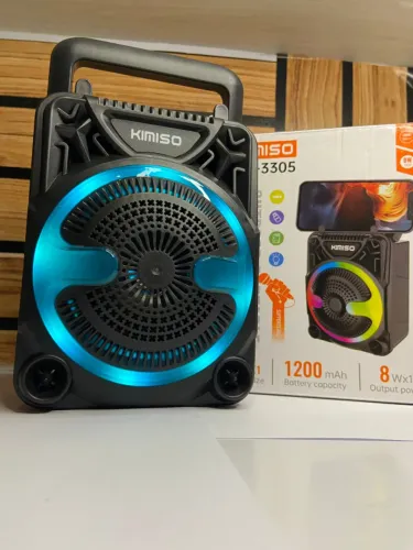 Caixa de Som Bluetooth Amplificadora Led RGB Kimiso QS-3305