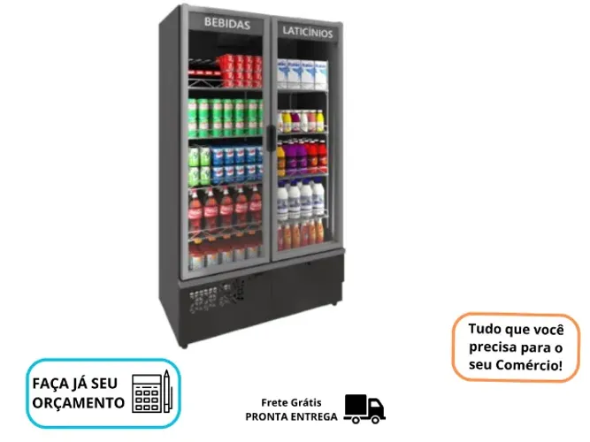 Expositor Refrigerado Polar 2 Portas Novo