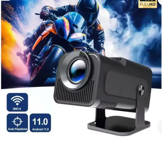 Projetor Full HD Portátil com Wi-Fi 6 e Android 11.0