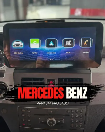 Multimídia Mercedes glk Android Tela 10.25 