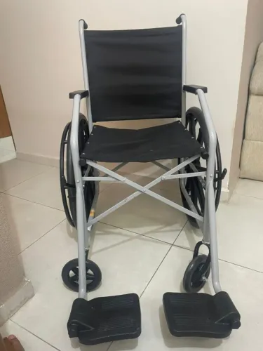 Cadeira De Roda Aço Nylon Jaguaribe