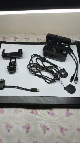Mic ZCCO 6 lapela/ Adaptador D-A/Smallrig suporte metal