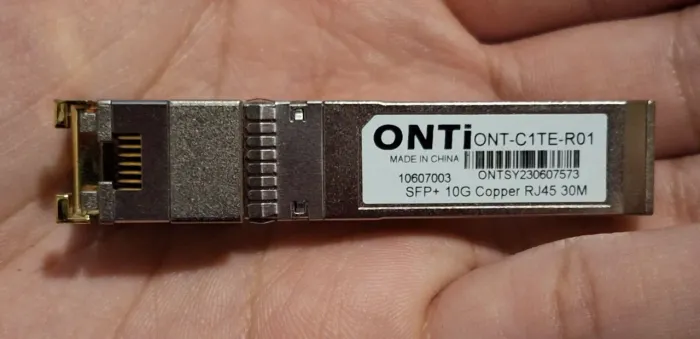 Gbic RJ45 Onti 10G