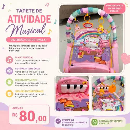 Vende-se tapete atividade para bebê