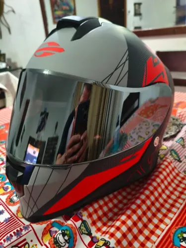 Capacete Mormaii M1 N58 Usado 3x Acompanha Viseira cristal extra caixa e sacola