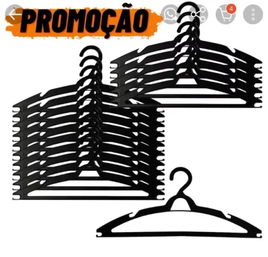 125 CABIDES PRETO ADULTO REFORÇADO PARA ROUPA 