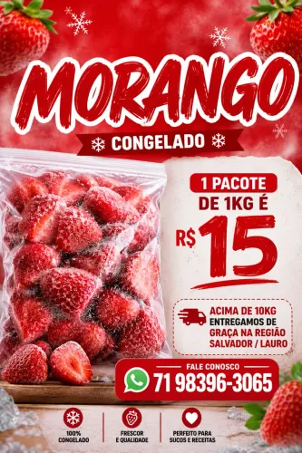 Morangos Congelados