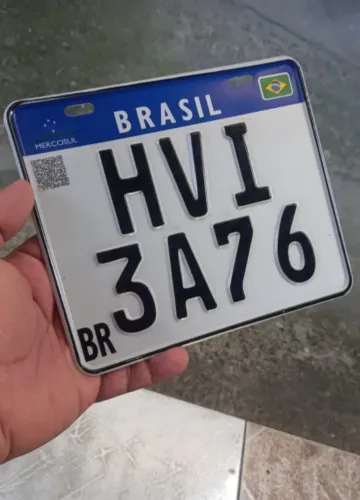 Trabalhamos com placa Mercosul é luminosa para carro é moto