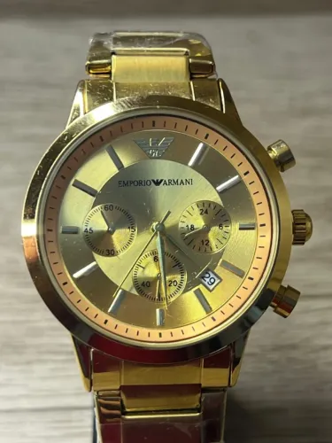 Relógio de Pulso Masculino Armani dourado