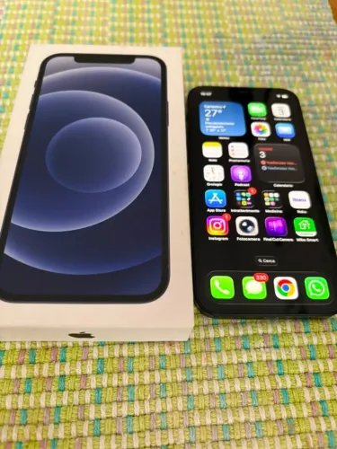 iPhone 12 Preto 128 GB | Muito Conservado | Caixa + Nota Fiscal