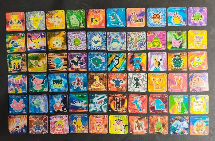 Coleção Tazos Jo-Ken-Pokémon Completa Elma Chips
