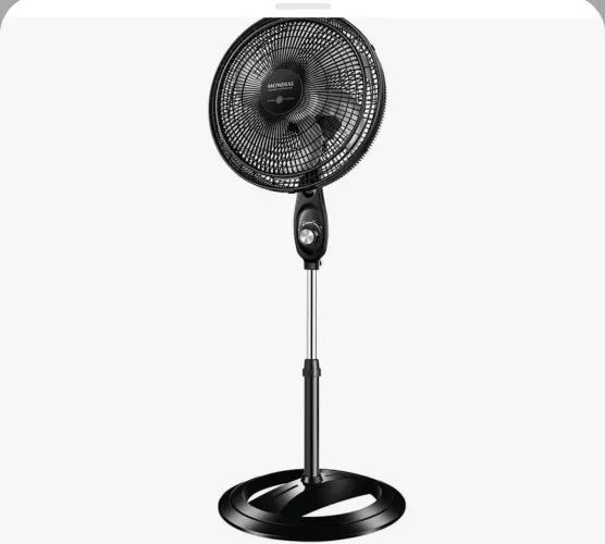 Ventilador de coluna 40cm Mondial Super Power 6 pás 3 velocidade Preto/Prata