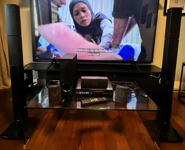 Home Theater LG LHB655NW 5.1 Blu-ray 3D 1000W - Completo - Excelente Estado