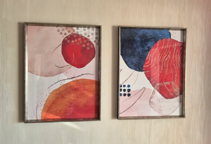 Kit de quadros abstratos 60x80 arte própria