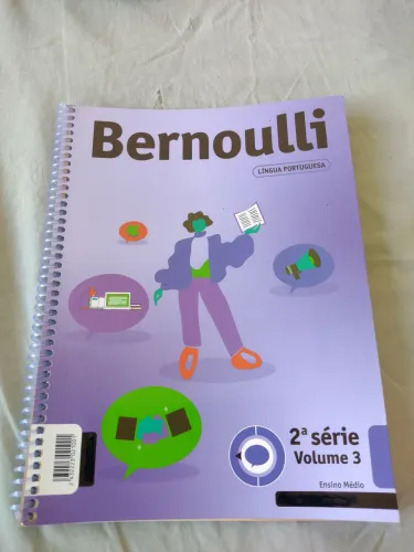 Bernoulli língua portuguesa 2 série 3 volumes zerado 