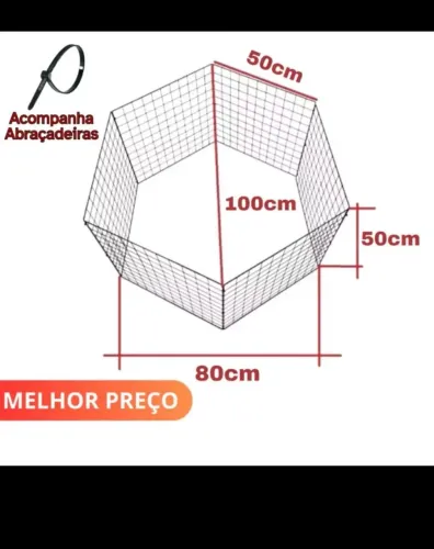 cercado 50x50 em 6 placas canil para cães, gatos e coelhos 