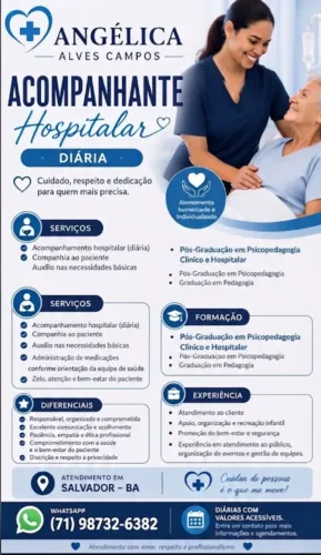 Acompanhante Hospitalar e clínico 