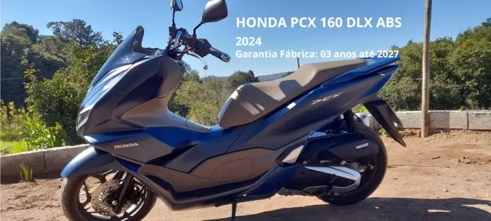 MOTO HONDA PCX 160 DLX ABS 2024 seminova dentro da garantia de Fábrica