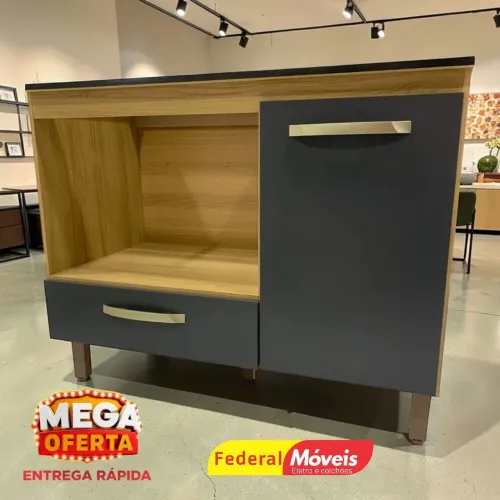 Balcão de Cozinha para Cooktop 4 ou 5 Bocas Novo - Super Oferta!