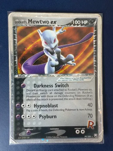 Carta pokemon Rockets mewtwo ex