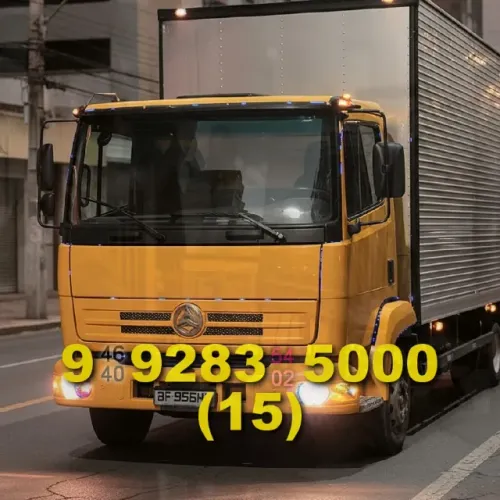 Frete/Mudança caminhão baú em Centro e Parque Esmeralda com pontualidade!
