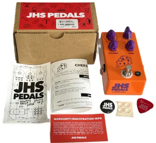 Pedal JHS Cheese Ball Distortion e Fuzz, Seletor com 4 Modos