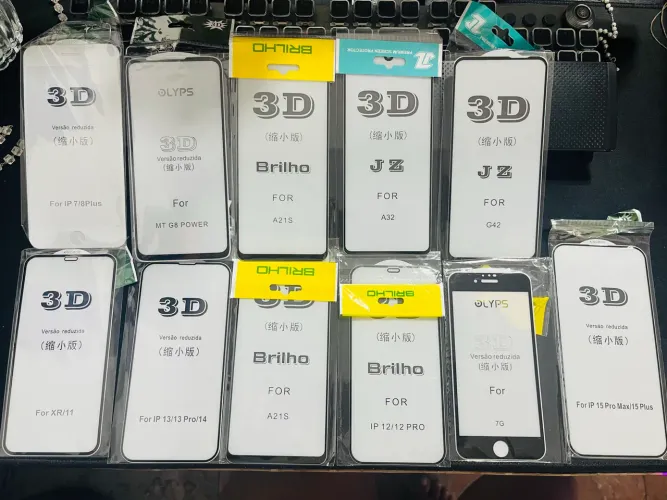 Película 3D R$ 10,00 cada Tenho os model]os que estão na foto (promoção)