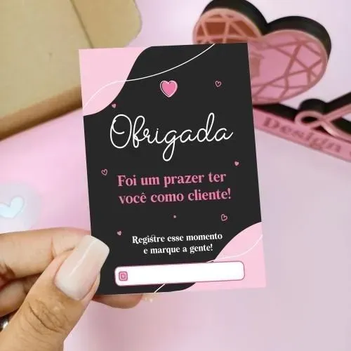 Agrado clientes 100 cartões de agradecimento para clientes