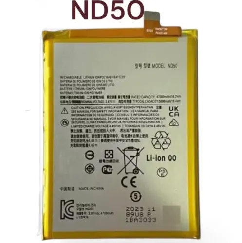 Bateria Original Motorola G42 \ G62 5G (ND50) NOVA NA CAIXA HOMOLOGADO ANATEL
