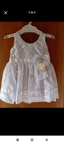 Vestido social branco/ batizado