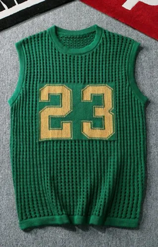 Regata Machão Tricô Verde e Amarelo