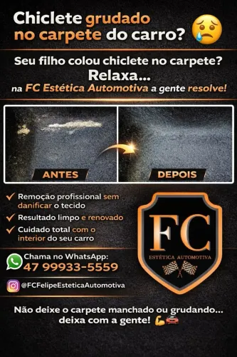 FC Felipe estética automotiva remoção de chiclete e de piche