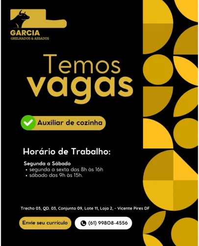 Auxiliar de cozinha 