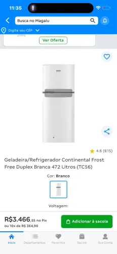 Refrigerador continental