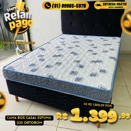 Cama Box Casal Ortobom Espuma D33