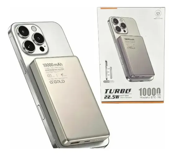 Power Bank 10000mah Carregador Portátil Turbo 22.5w
