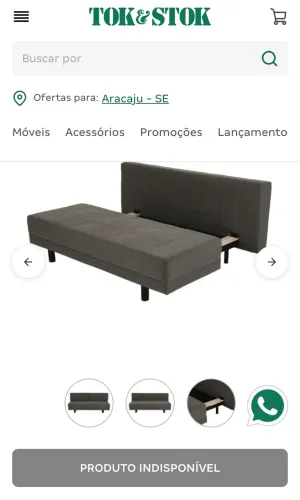 Sofá cama Tok STOK