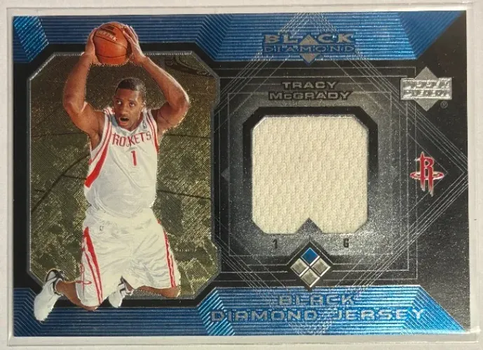 Tracy McGrady uniforme game worn patch memo 2005 Card NBA Basquete Hall da Fama