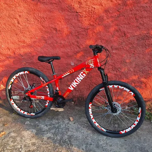 Bicicleta Viking Tuff 25 aro 26 vermelha 