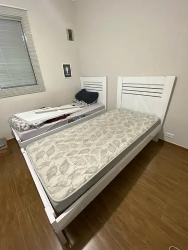 Cama de Solteiro Branca TCIL - 1 CAMA - (Sem Colchão)