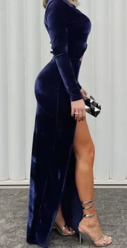 Vestido azul marinho madrinha